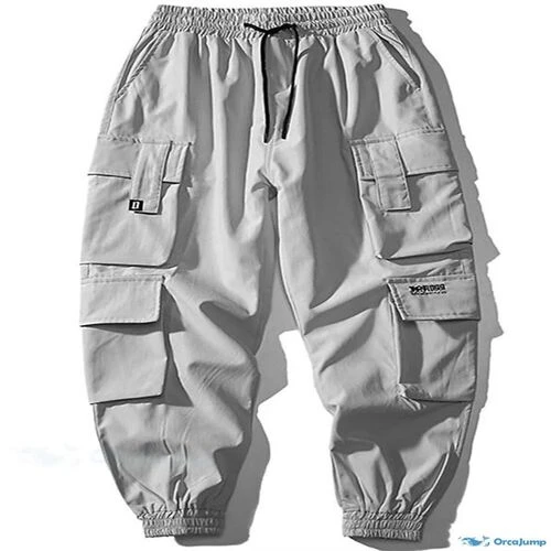 OrcaJump – Mens Khaki and Light Grey Cargo Pants_ Work